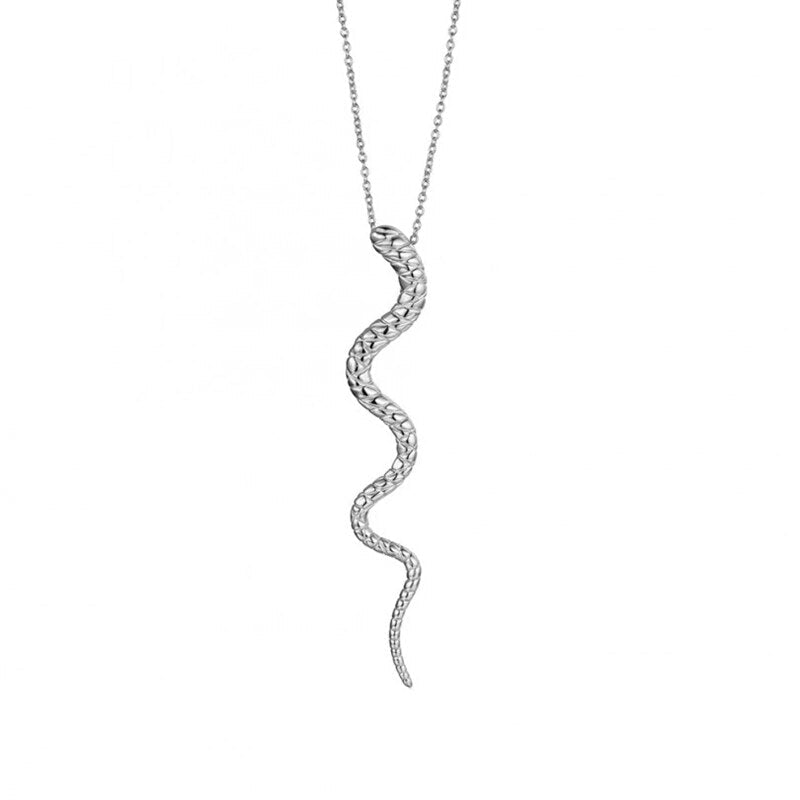 Amazonian Serpent Pendant in Sterling Silver