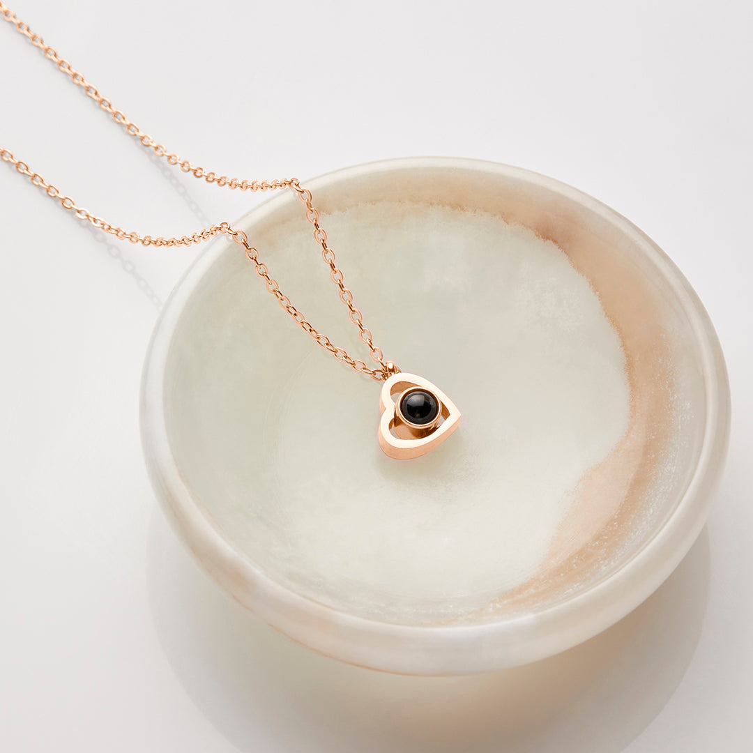 Personalized photo necklace with your own image