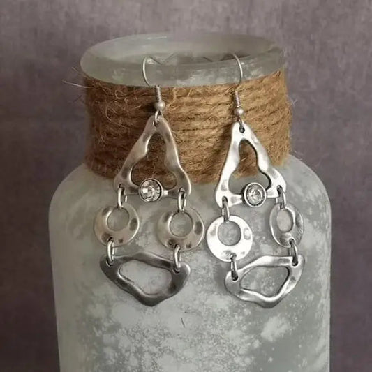 Vintage Silver Ethnic Earrings