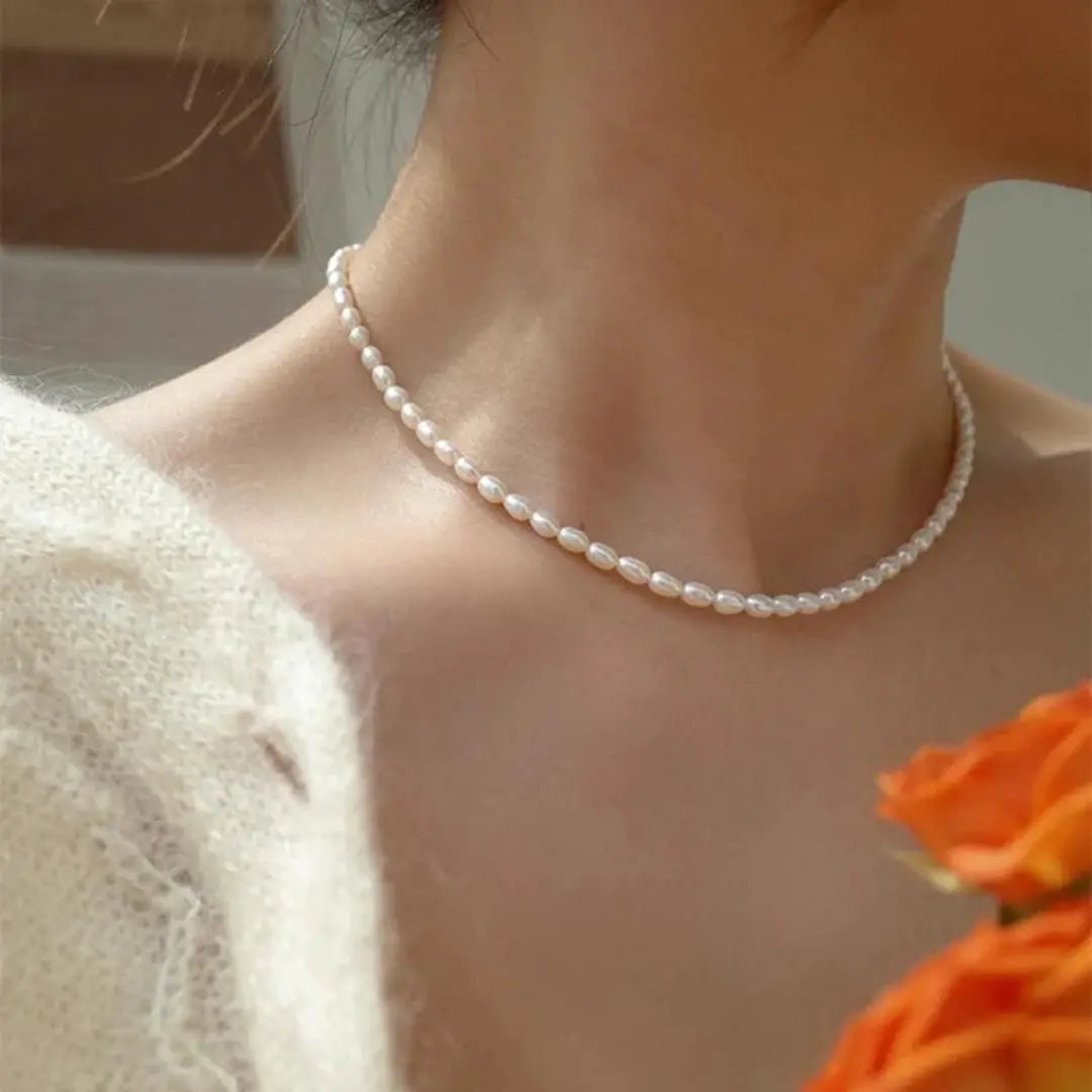 Elegant Pearl Necklace J398